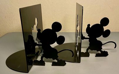 Mickey Mouse Bookends- Michael Graves/Moller silhouette style cutout forms -fun