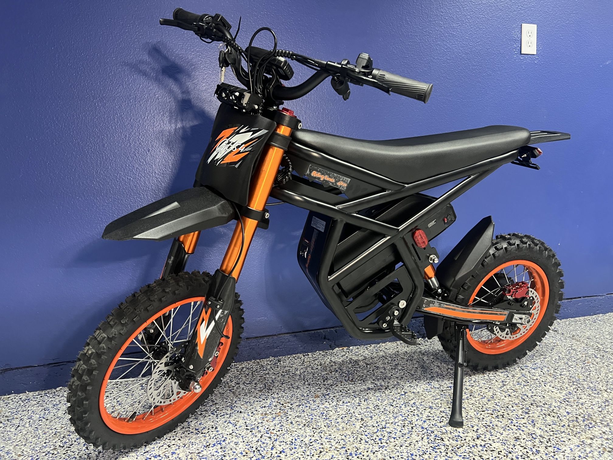 Riding'times Ebike for Teens Adults, 48V 27AH 37MPH Electric Dirt Bike with 14"/12" Motor