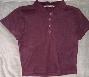 Plum Collared Shirt