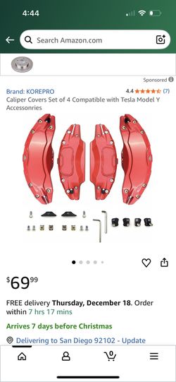 Caliper Covers Set of 4 Compatible with Tesla Model Y Accessonries