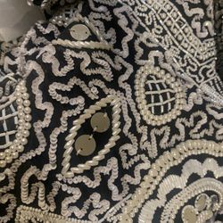 Judith Ann Plus Size Beaded Silk Pearls Gown