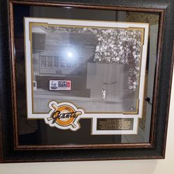 Autographed Willie Mays “The Catch” Display 33x32