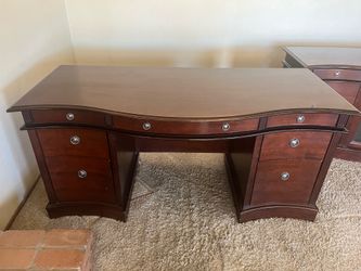 Office Desk and Credenza