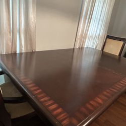 Authentic Wood Table With Extender