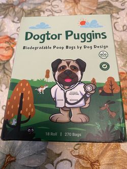 Dogtor Puggins Biodegradable Dog Poop Bags