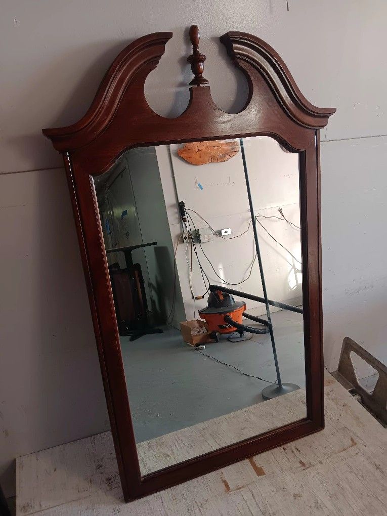 Mirror For Wall Or Dresser Real Wood 