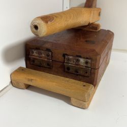 Primitive Wood Vintage Tortilla Press 