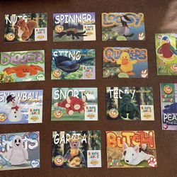 Lot of 14 beanie baby babies Cards