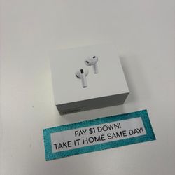 Apple Airpods Pro 3 Bluetooth Headphones New - Pay $1 DOWN AVAILABLE - NO CREDIT NEEDED