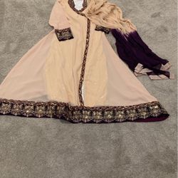 Indian/Pakistani long dress with scarf