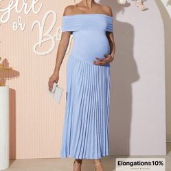 Baby Shower Dress Maternity Dress Blue 
