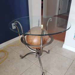 Neoclassical Style Globe Side Table
