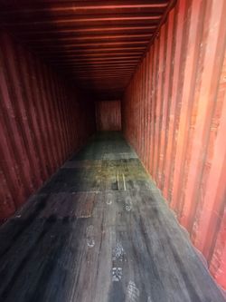 Yellow 40' High Cube Container — Used, Extra Height, Delivery Available