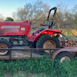 Tractor with Shredder, With Trailer