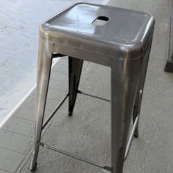 Six Metal Stools 26” Tall