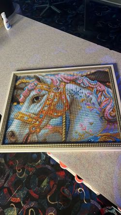 10000 piece diamond art Unicorn!