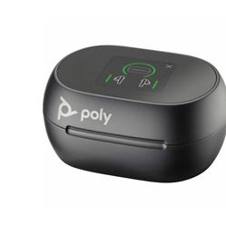 Earbuds-Poly Voyager Free 60+ M UC Carbon Black Earbuds with BT700 USB-C Adapter and Touchscreen Charging Case -