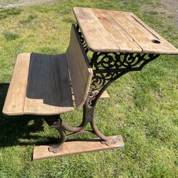 Antique School Desk