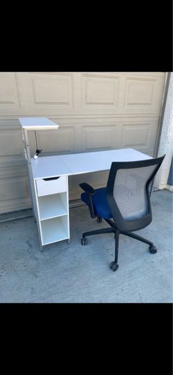 Desk and office chair