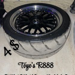 18x8.5 +35 Offset Xxr Wheels With Toyo R888 275/35/18 Pair