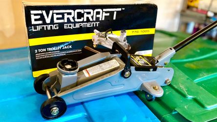 Evercraft 2-Ton Hydraulic Grey Trolley Floor Jack