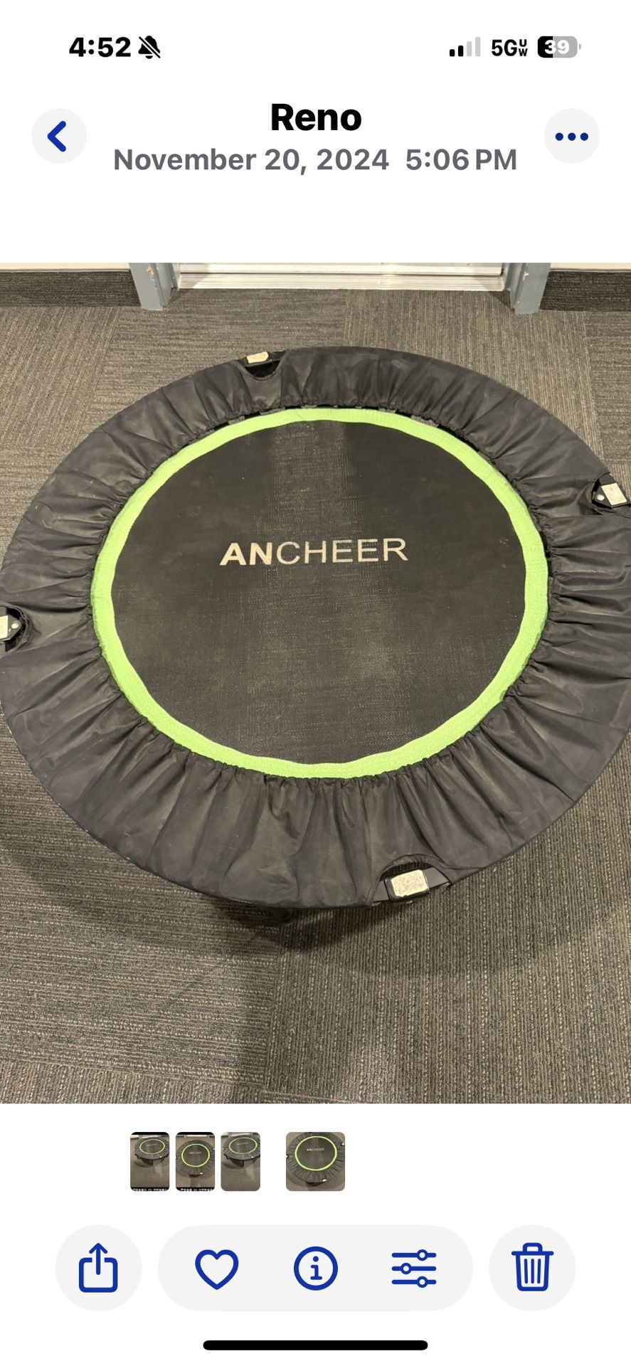 TRAMPOLINE in Great Shape-moving!