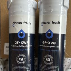 GLACIER FRESH XWF Replacement for GE XWF Refrigerator Water Filter Pack of 2