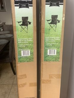 Giant Folding Chair 6 Cup Holders New