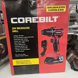 Taladro Corebilt 20V – Como nuevo, con cable y caja