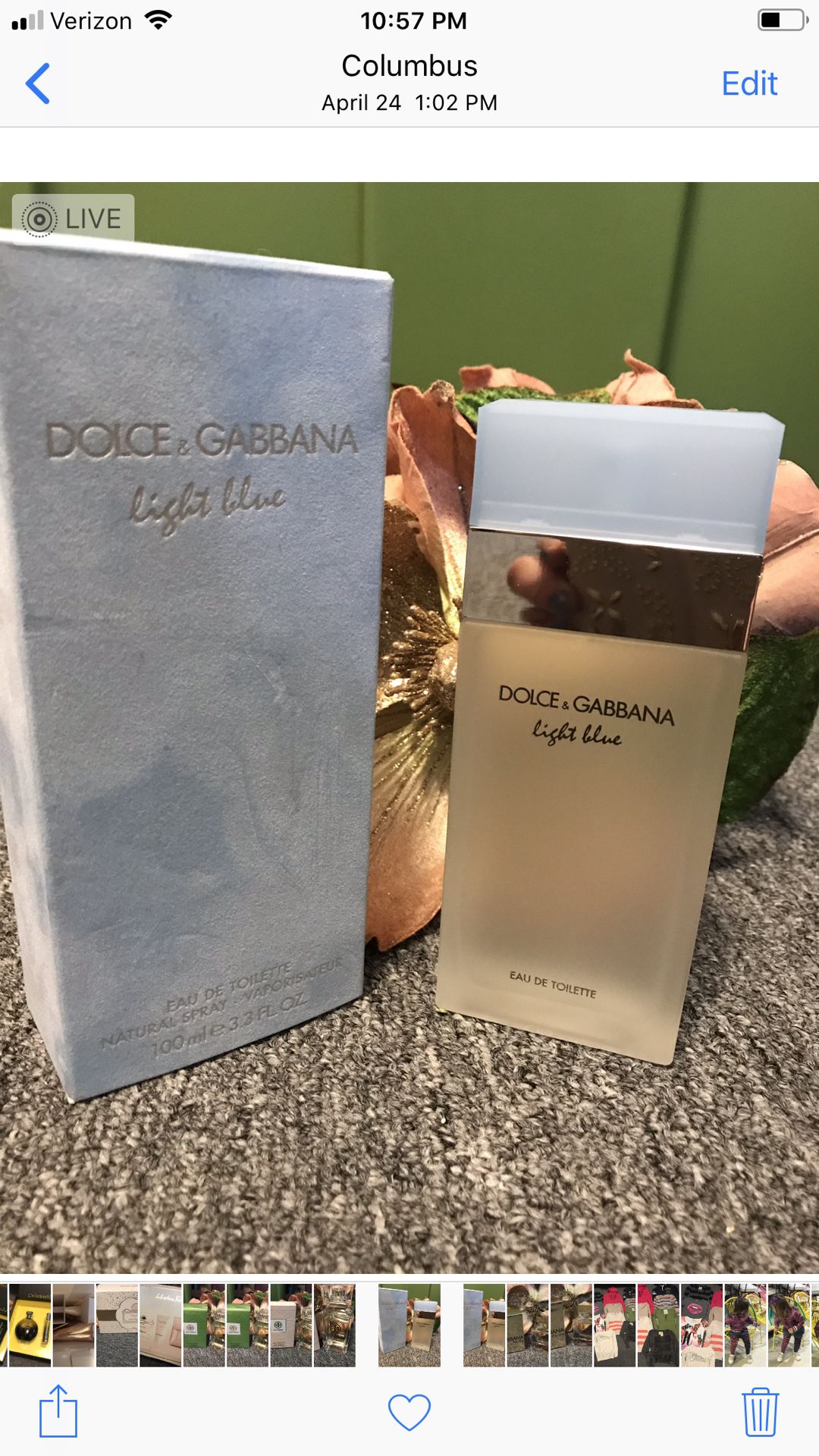 New woman’s perfume $65 each