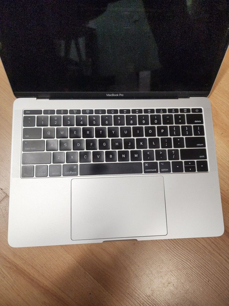 2016 , 2017 Macbook Pro 13" A1708 Silver Palmrest With Keyboard And Trackpad Assembly 