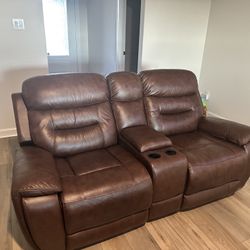 Real leather Couches (Power)