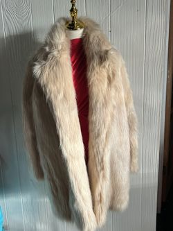Fur Faux Coat Used Small