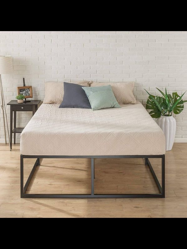 Zinus 18 Inch Platforma Bed Frame Mattress Foundation Boxspring Zinus 18 Inch Platforma Bed Frame Mattress Foundation Boxspring Optional Wood Slat Support Queen