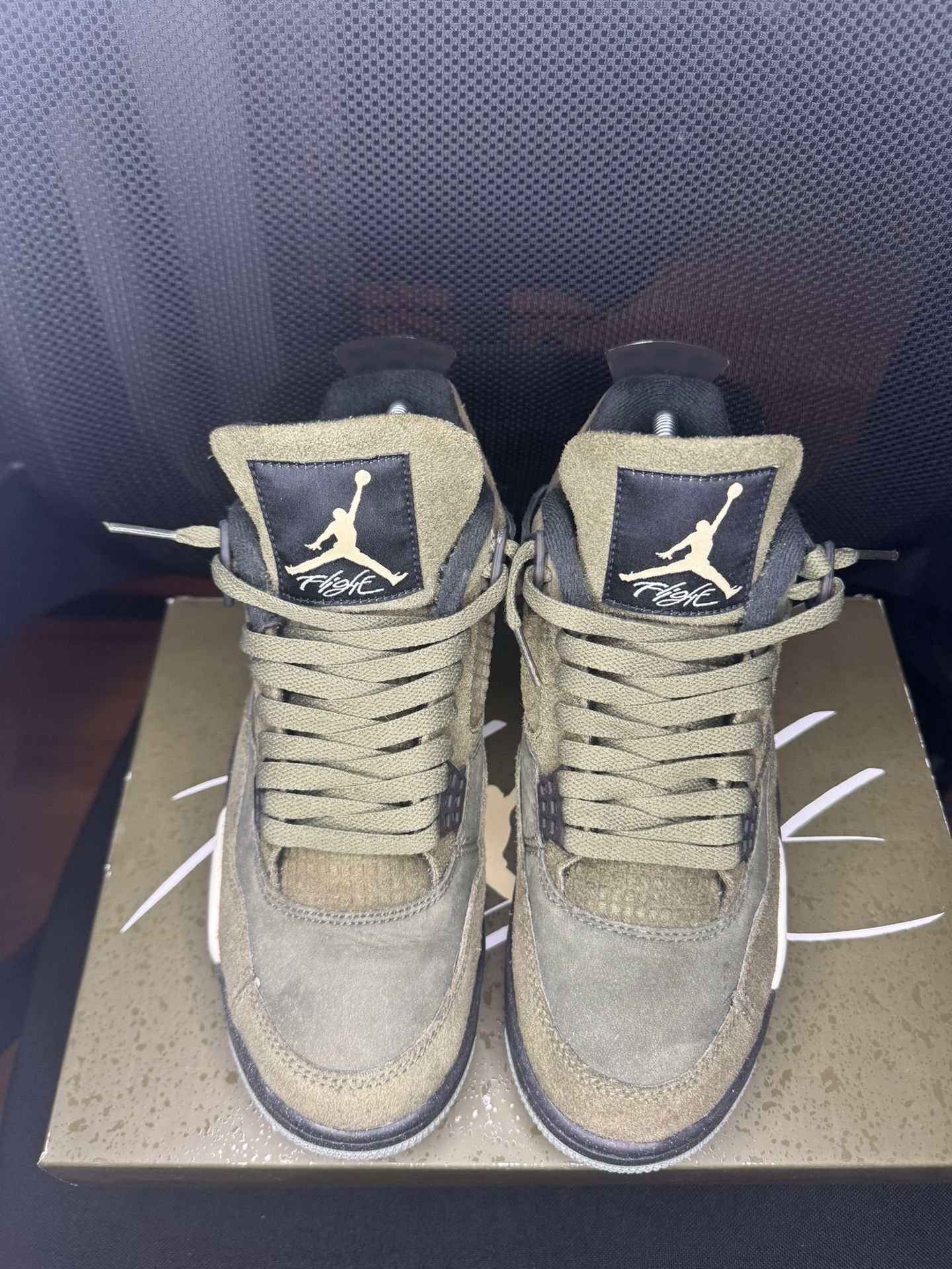 Jordan 4 Retro Craft Olive- With Box
