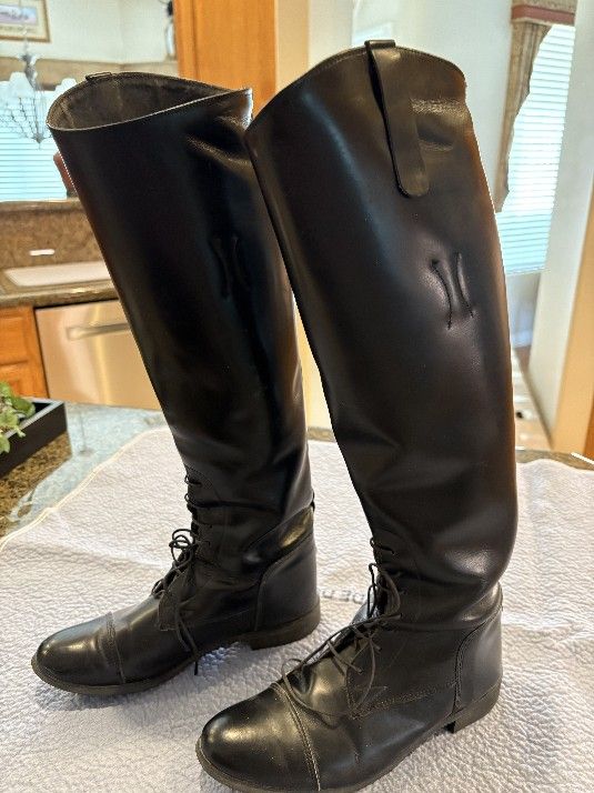Essex Black Riding Boots