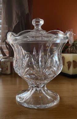 Crystal Candy Dish With Lid