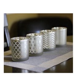New 12 Glass Votives Tealight Candle Holder