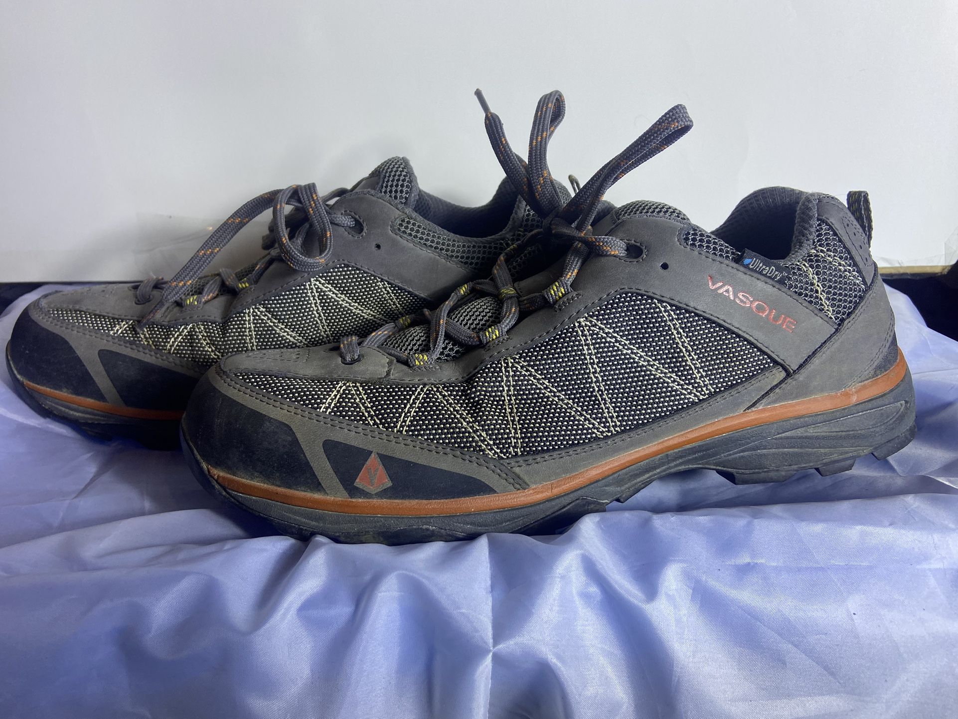 Vasque Monolith shoes Mens 13M Gray Hiking Pants UltraDry Waterproof Hiking Shoes
