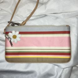 Coach Hampton Daisy Wristlet Wallet