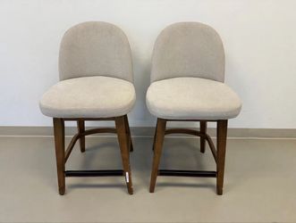 Set of 2 Ophelia Counter Height Swivel Stools – Off White, Pike & Main