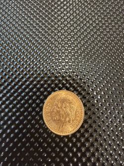 1945 DOS PESOS Y Medio Mexico Gold Coin