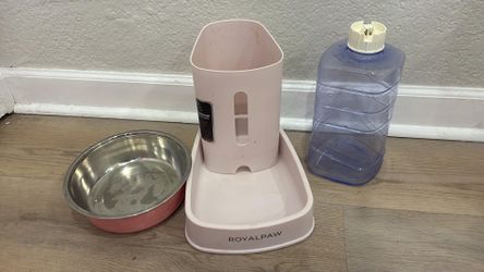 Bebedero de agua y plato para perro dog food