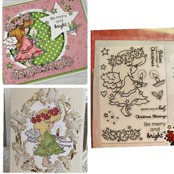 CUTE Be Merry & Bright 12pc Stamp