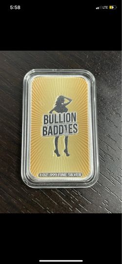 Bullion Baddies 1 oz .999 Fine Silver Bar
