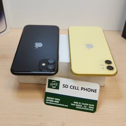 iPhone 11 64 GB Factory Unlocked | Black Or Yellow | Store Pick Up Only 