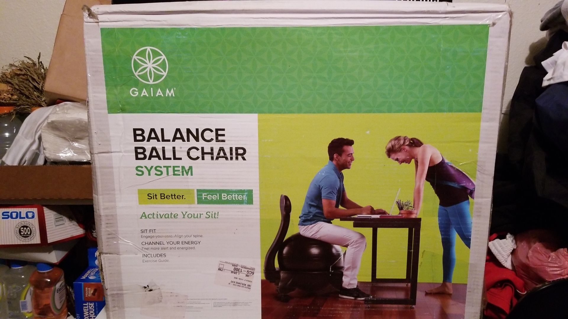 Balance ball chair