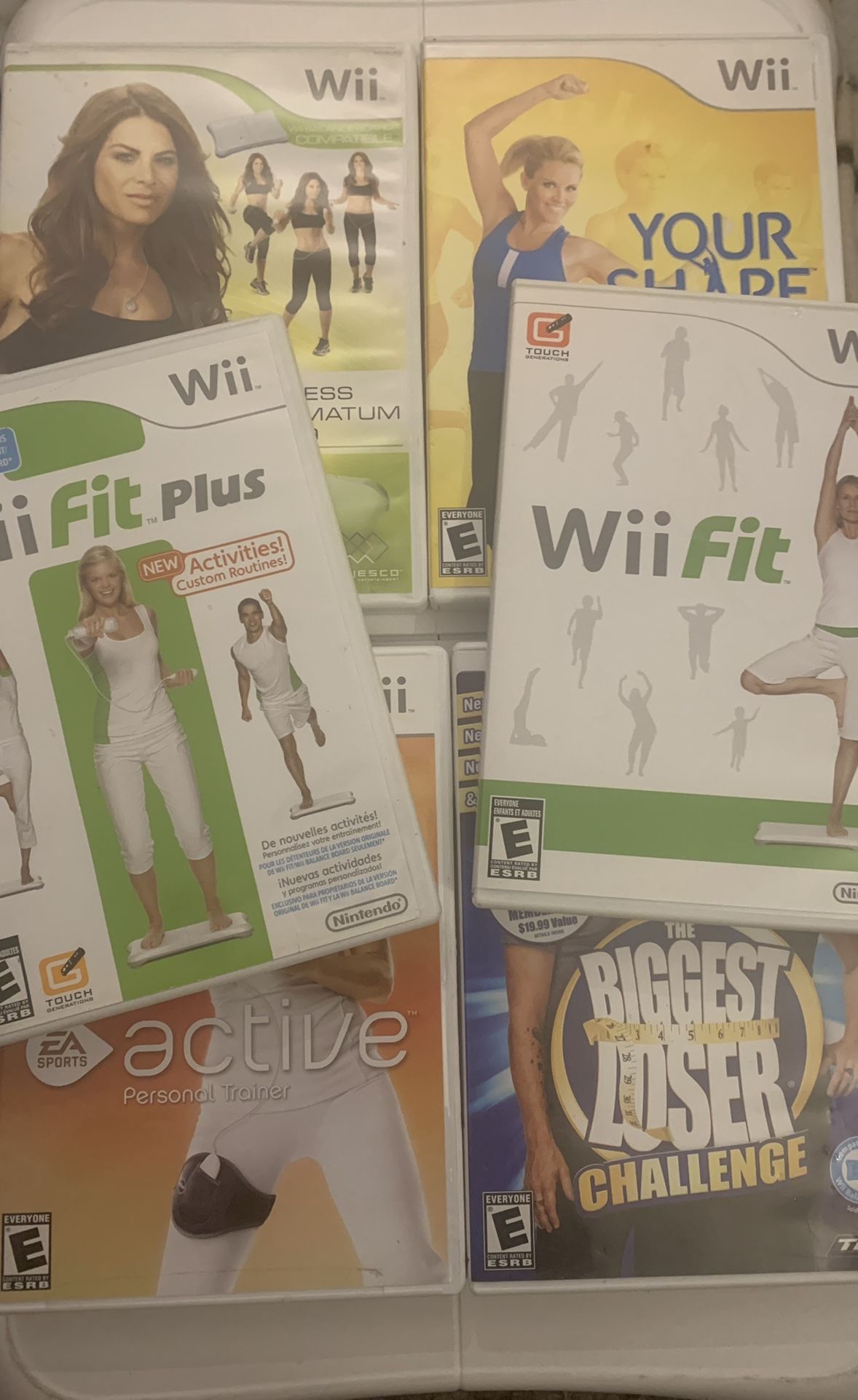 Nintendo Wii FIT Balance Board + 6 Games Bundle! (Nintendo Wii + Wii U)