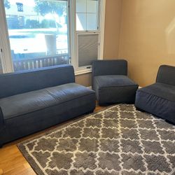 Urban Home Modular Sofa In Gray