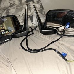 Side Door Powered Mirrors For 1(contact info removed) Gmt-800 Chevy, Gmc, Escalade, 